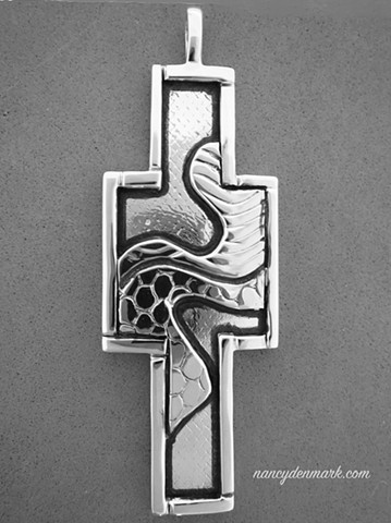 "The Way" sterling silver cross pendant © Nancy Denmark