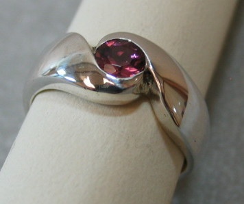 PINK TOURMALINE IN STERLING VIEW 3