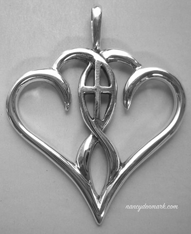 sterling silver "One In The Spirit" jewelry design © Nancy Denmark