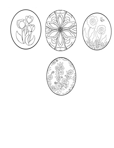 JUST FLOWERS COLORING BOOK PAGE 5