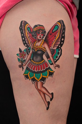 Fairy by Stefan Johnsson, Morningstar Tattoo, Belmont, Bay Area, California