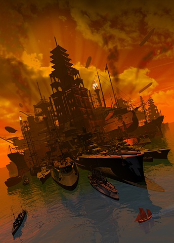 MY ARMADA

One of the cities created and described in the new China Miéville Novel "Kraken"