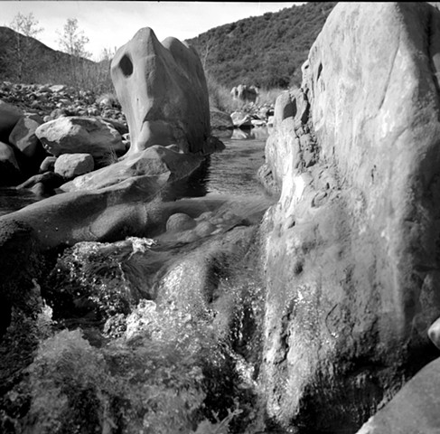 Sespe Formation Sandstone Outcropping Rapids