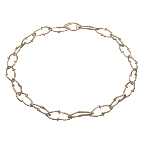 Wishbone Necklace - Gold