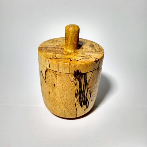 Lidded Box with Spin Top Lid