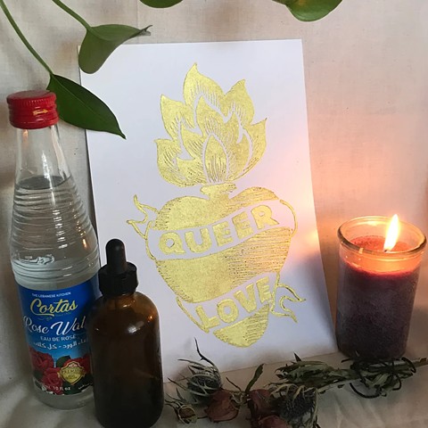 Queer Love Sacred Heart Print