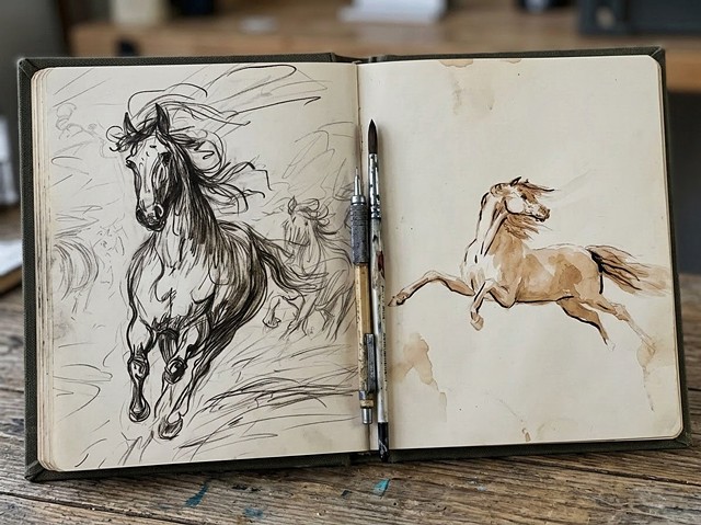 One of my favorite possessions is my sketchbook.