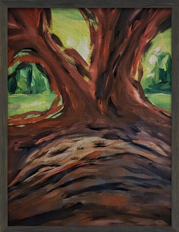 Loan tree South Dakota - AKA Jimmy Hoffa -2022 (in frame) printed on cotton canvas.