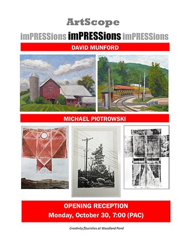 "imPRESSions" ArtScope Exhibit at Woodland Pond, New Paltz