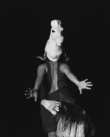 Horse with hands 
