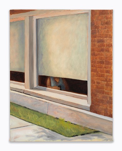 Gwendolyn Zabicki painting woman in the window