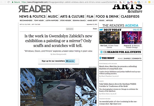 Windows, Doors, and Mirrors in the Chicago Reader