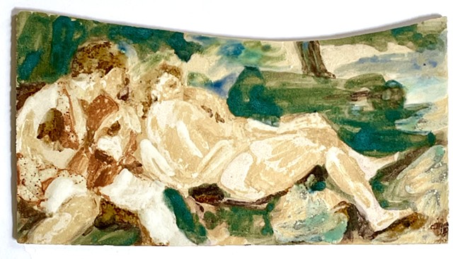 Figures in Landscape (Shepherd and Nymph)