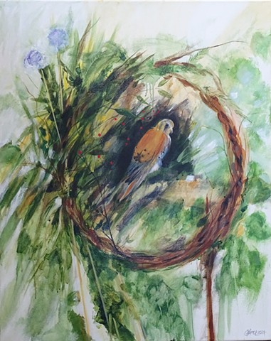 Kestrel in Wreath (First Bird 24)
