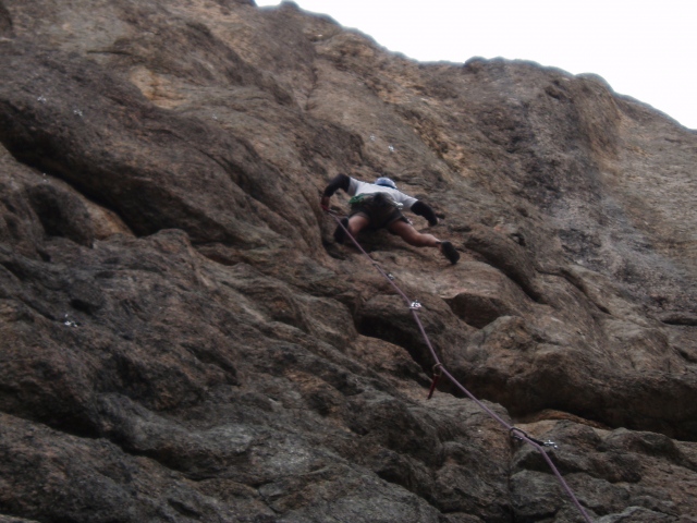 some local granite sport climbing