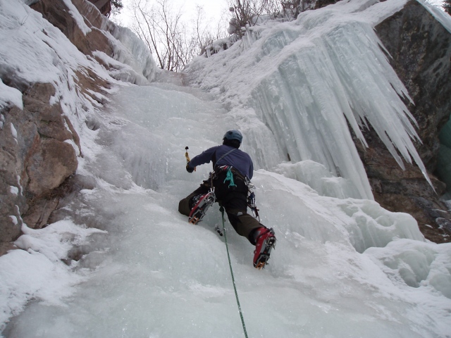 Ahad Sabet on some juicy ice in Vail, CO.