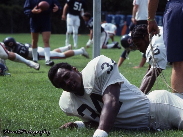 Walter Payton at Training Camp Lake Forest Il.