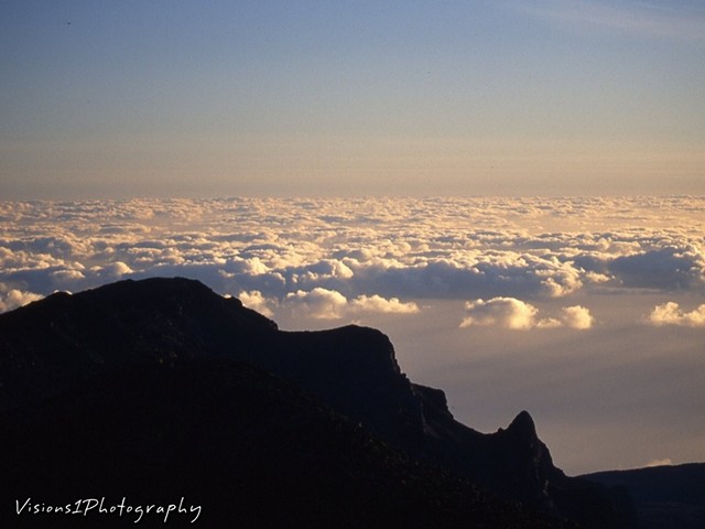 Ridge with Clouds Below Haleakala National Park Maui Hi