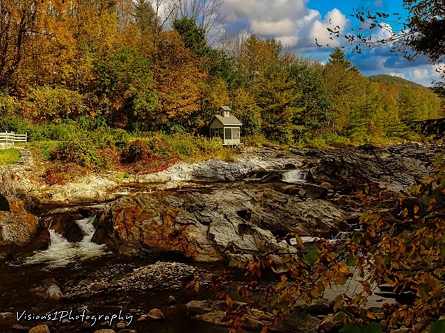 Kingsley Grist Mill and River Vt.