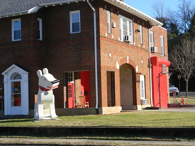 The original Trojan Dog at the old Fire Station #7
