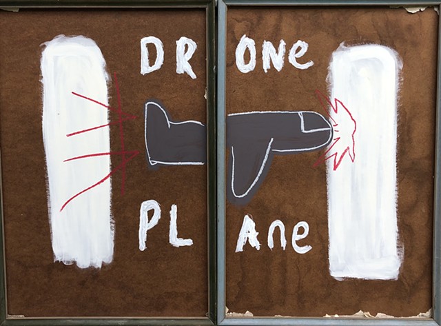 Drone Plane Diptych 