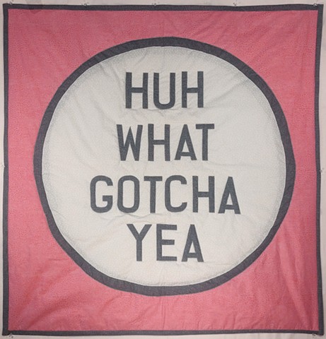 Modern Intimacy Miscommunication Quilt 'Huh What'