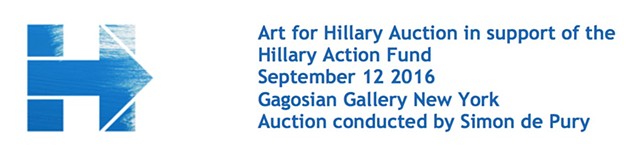 work included in auction to benefit Hillary Clinton