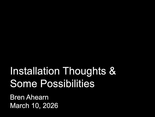 San Francisco State University Talk and Demonstration