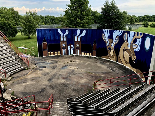 Amphitheater workshop mural