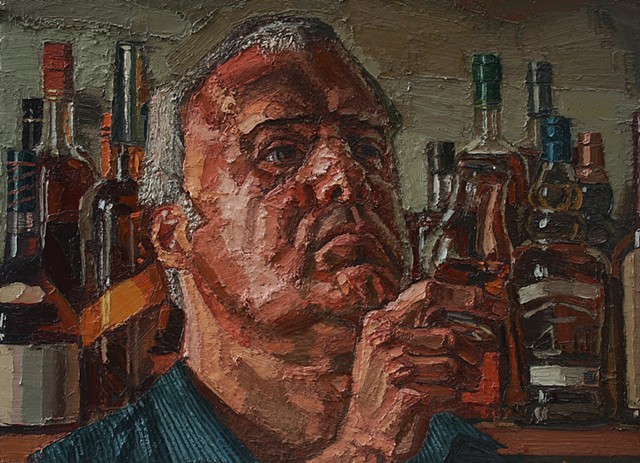 Self-Portrait Viewing a Whiskey