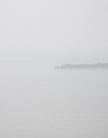 photograph of fog Eagle Harbor Ephraim Door County Wisconsin by Colleen Gunderson