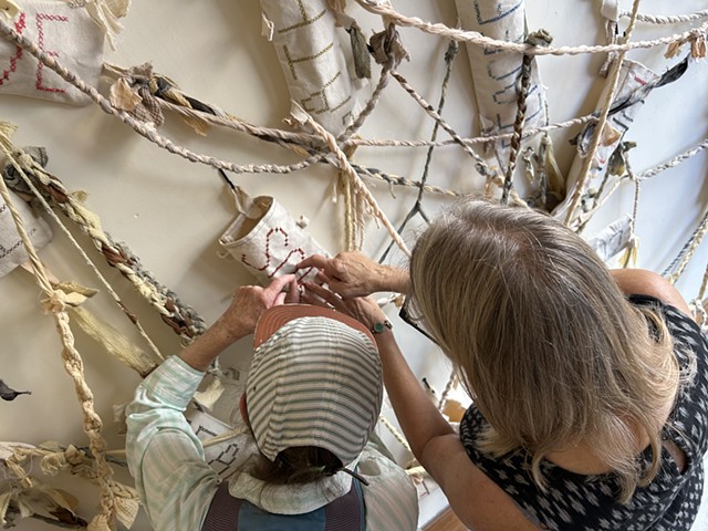 Slowly Moving With a Burden Bent