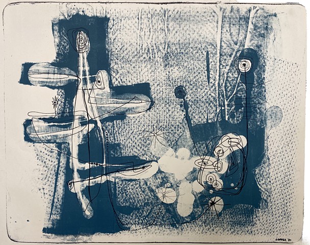 untitled, lithograph, 17 x 21 1/4"