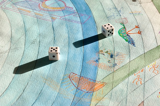 Installation view of Drawing Game #1 at 1890 Bryant Street Studios, San Francisco, CA