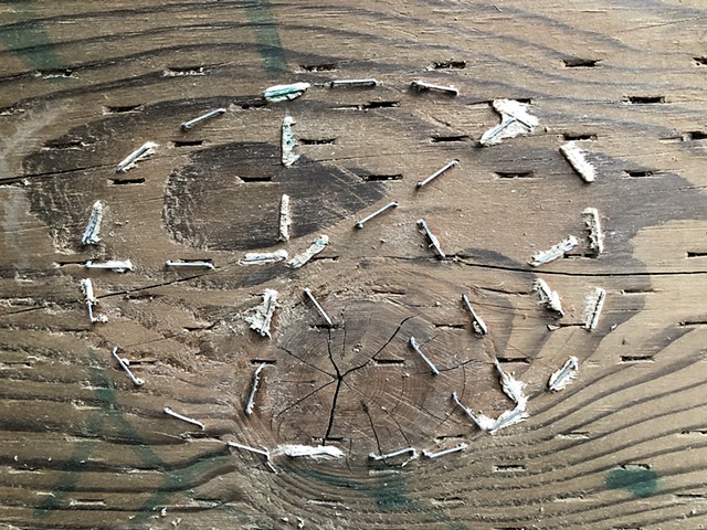 Quarantine Walk Drawing #15, Ink on paper