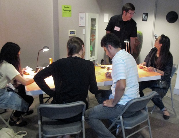 Performance view of Pen-do-Chronology #9, Santa Cruz Museum of Art & History