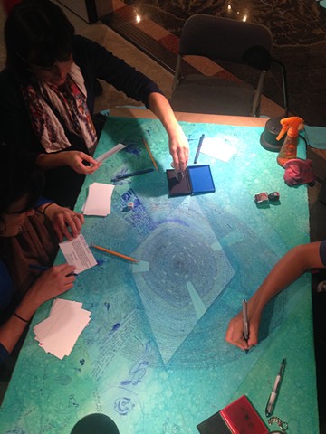 Performance view of Pen-do-Chronology #8, Santa Cruz Museum of Art & History