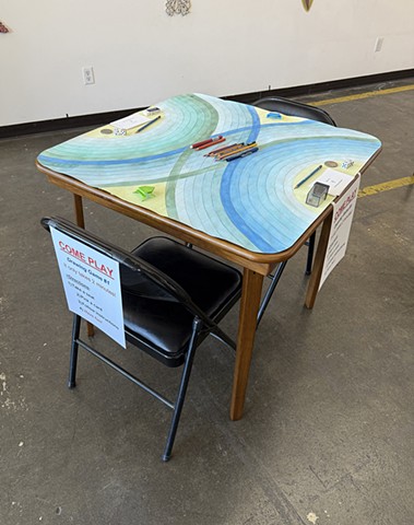 Installation view of Drawing Game #1 at 1890 Bryant Street Studios, San Francisco, CA