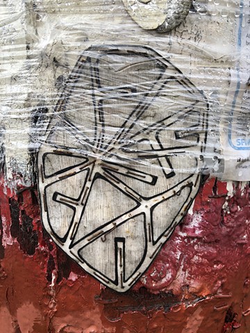 Quarantine Walk Drawing #40, Ink on paper