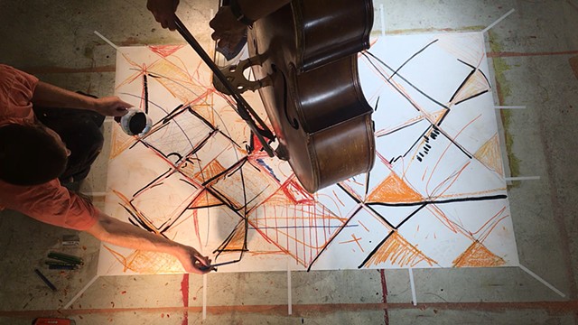 Draw & Bass Duet, practice session