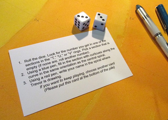 Performance view of Pen-do-Chronology #9, Santa Cruz Museum of Art & History