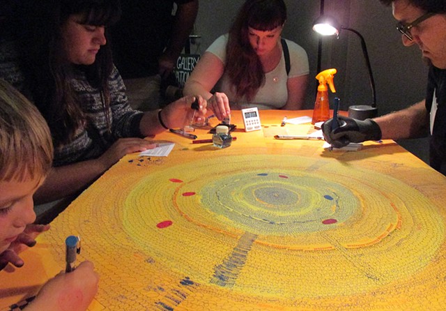 Performance view of Pen-do-Chronology #9, Santa Cruz Museum of Art & History