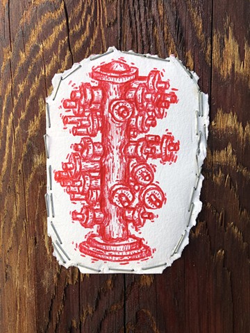 Quarantine Walk Drawing #4, Ink on paper