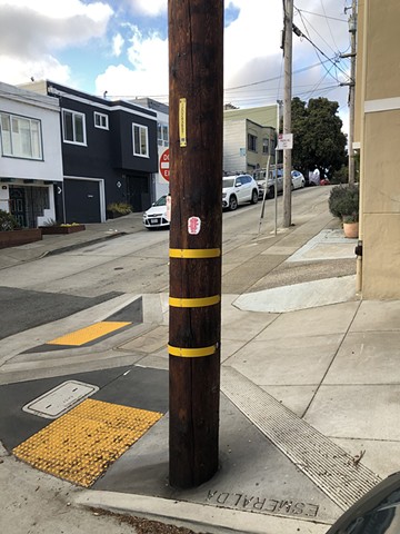 Quarantine Walk Drawing #4, Ink on paper
