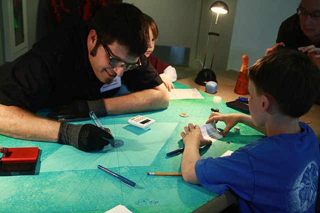 Performance view of Pen-do-Chronology #8, Santa Cruz Museum of Art & History