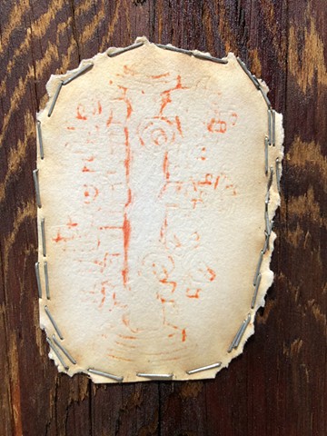 Quarantine Walk Drawing #4, Ink on paper