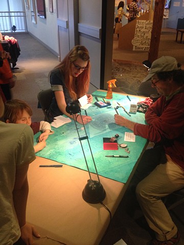 Performance view of Pen-do-Chronology #8, Santa Cruz Museum of Art & History