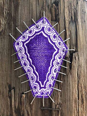 Quarantine Walk Drawing #35, Ink on paper