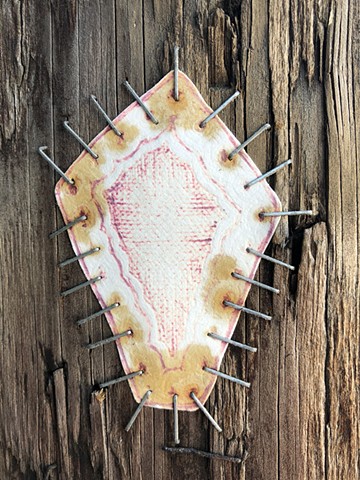 Quarantine Walk Drawing #35, Ink on paper