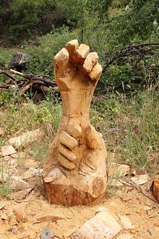 Unearthed Hand of a Petrified Giant